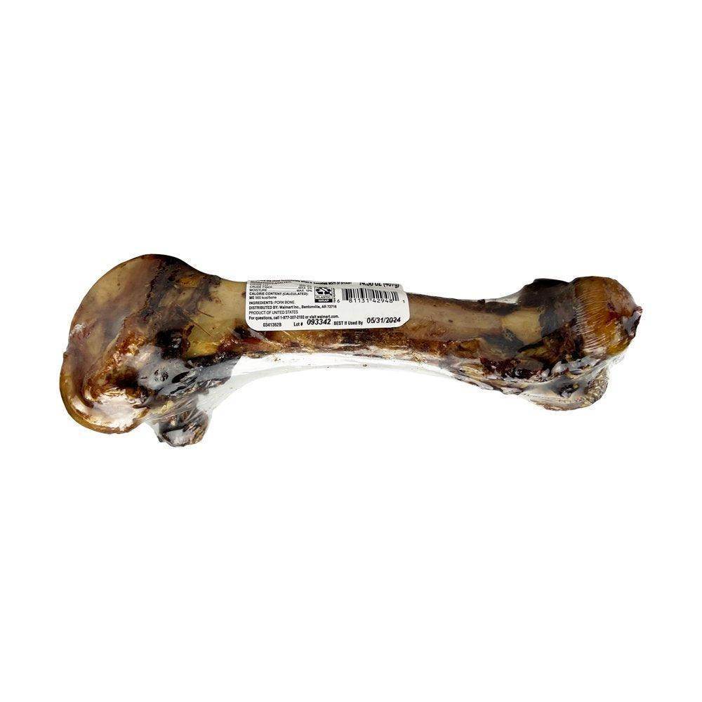 Natural Jumbo Pork Femur Chew for Dogs, 1 Count, 14.38 Oz - Simply Petastic