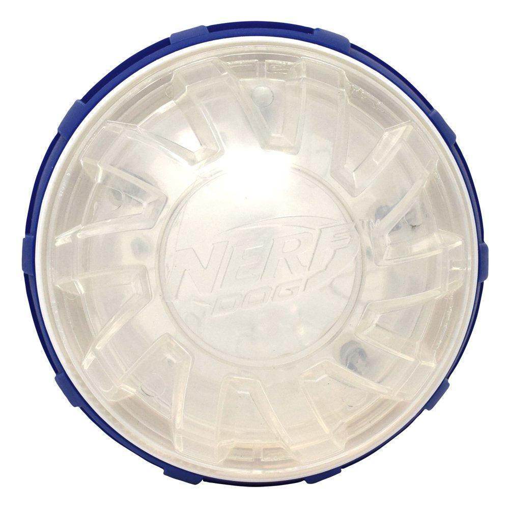 Puzzle Treat Ball 3.5” Slow Feeder Dog Toy for Small & Medium Dogs, Clear & Blue - Simply Petastic