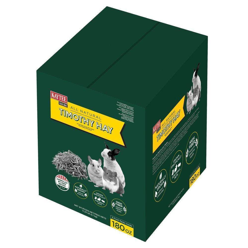 Forti Diet Timothy Hay for Rabbits, Guinea Pigs, Hamsters, Chinchillas and Other Small Animals, 180 Ounces - Simply Petastic
