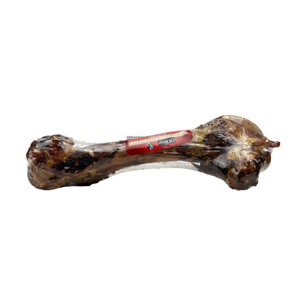 Natural Jumbo Pork Femur Chew for Dogs, 1 Count, 14.38 Oz - Simply Petastic