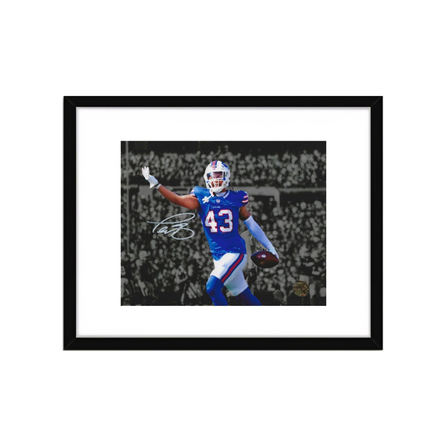 TERREL BERNARD SIGNED 8X10 PHOTO Buffalo Bills Art Print W/ Frame