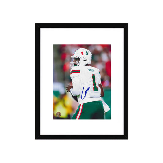 CAM WARD SIGNED 8.5X11 PHOTO MIAMI UNIVERSITY ART PRINT W/ Frame