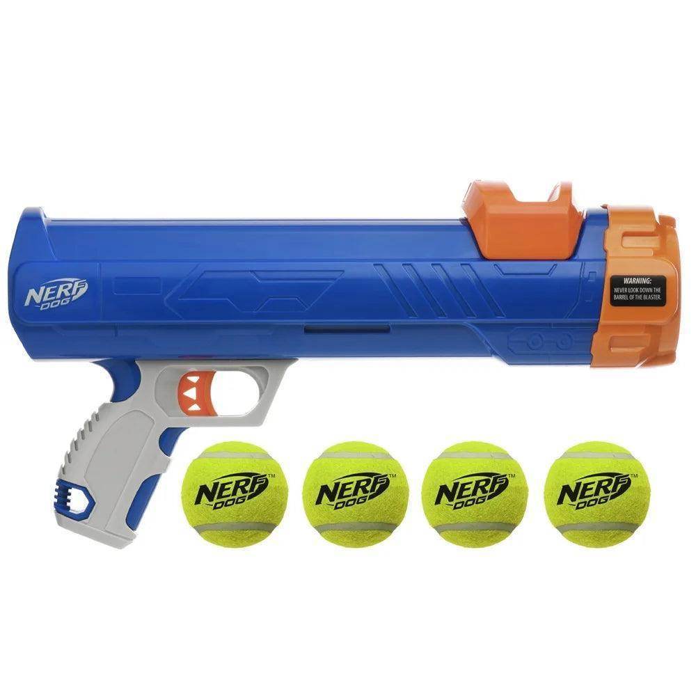 16” Tennis Ball Blaster Dog Toy with 4 Balls - Simply Petastic