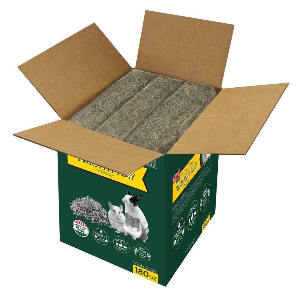 Forti Diet Timothy Hay for Rabbits, Guinea Pigs, Hamsters, Chinchillas and Other Small Animals, 180 Ounces - Simply Petastic
