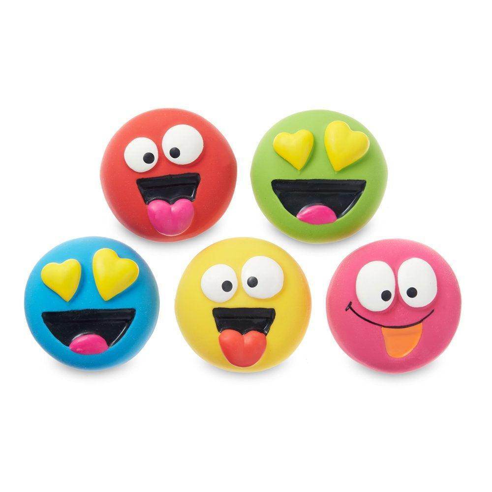 Playful Buddy Dog Toys, Emoticon, Extra Small, 5 Count - Simply Petastic