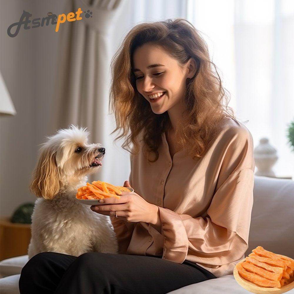Sweet Potato Dog Treats, Skinless Sweet Potato Chews for Dogs, 11Oz - Simply Petastic