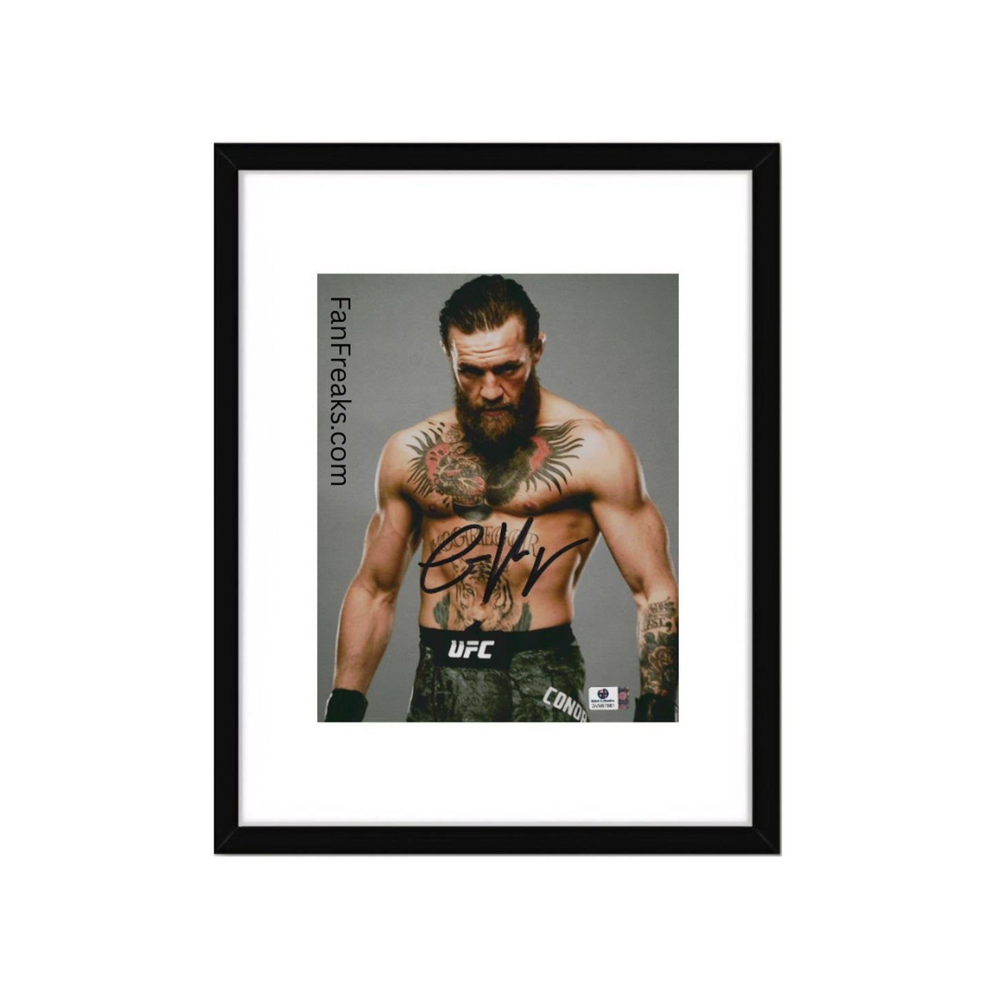 Conor McGregor UFC Autographed 8x10 Art Print w/ frame B