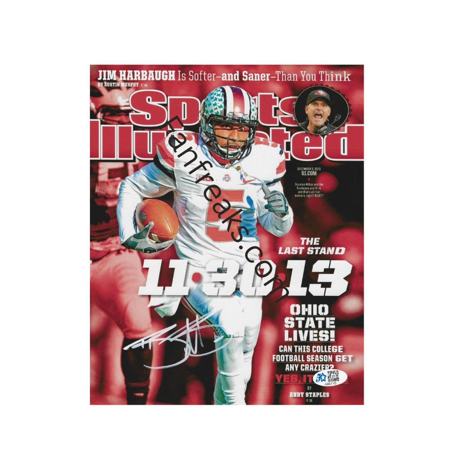 BRAXTON MILLER SIGNED 8X10 PHOTO Ohio State Art Print   No Frame