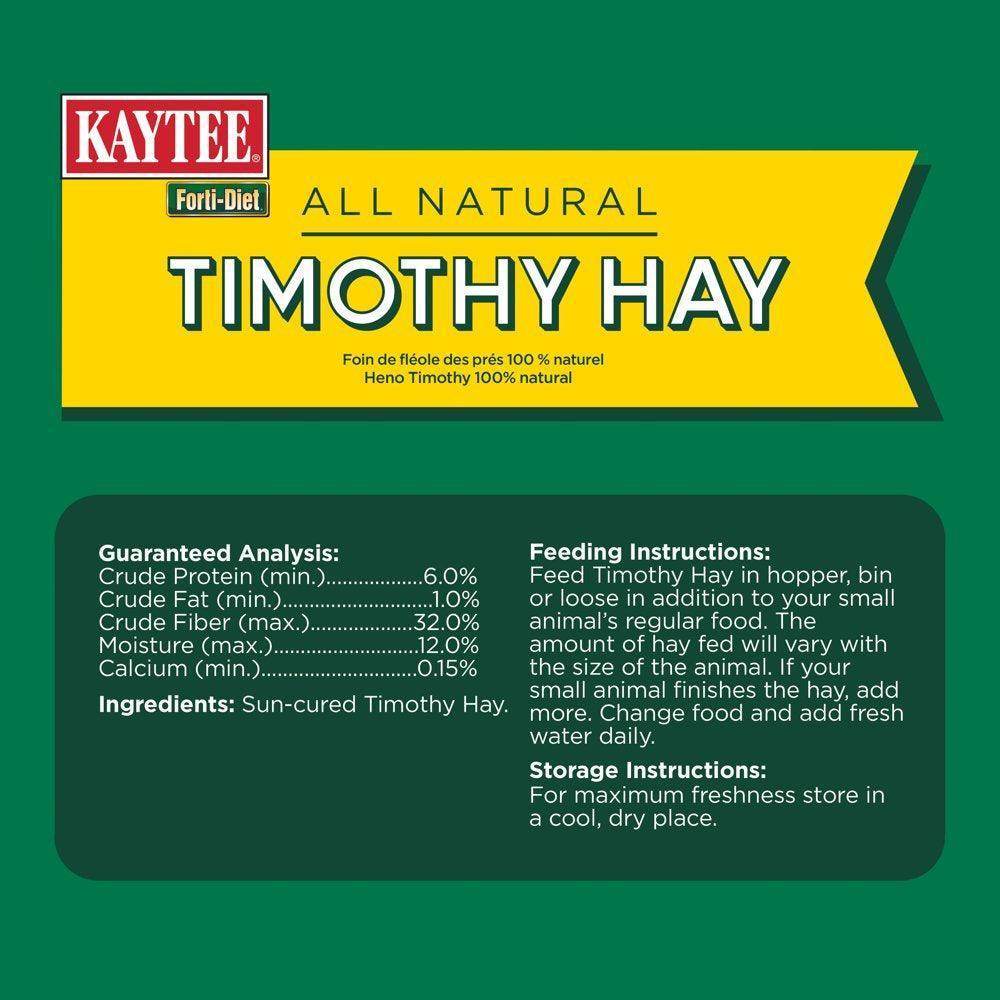 Forti Diet Timothy Hay for Rabbits, Guinea Pigs, Hamsters, Chinchillas and Other Small Animals, 180 Ounces - Simply Petastic