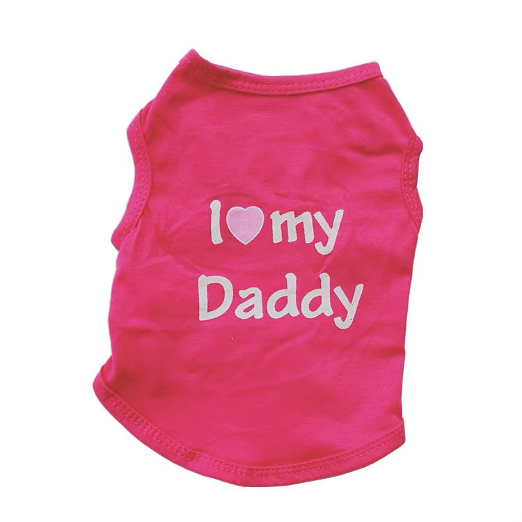 I Love My Daddy Dog Tee