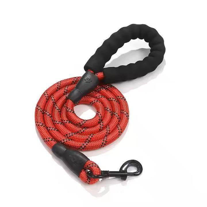 5' Braided Nylon Leash: Durable & Reflective for Dogs - Simply Petastic