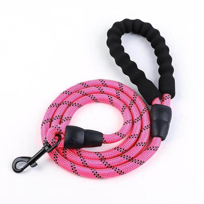 5' Braided Nylon Leash: Durable & Reflective for Dogs - Simply Petastic
