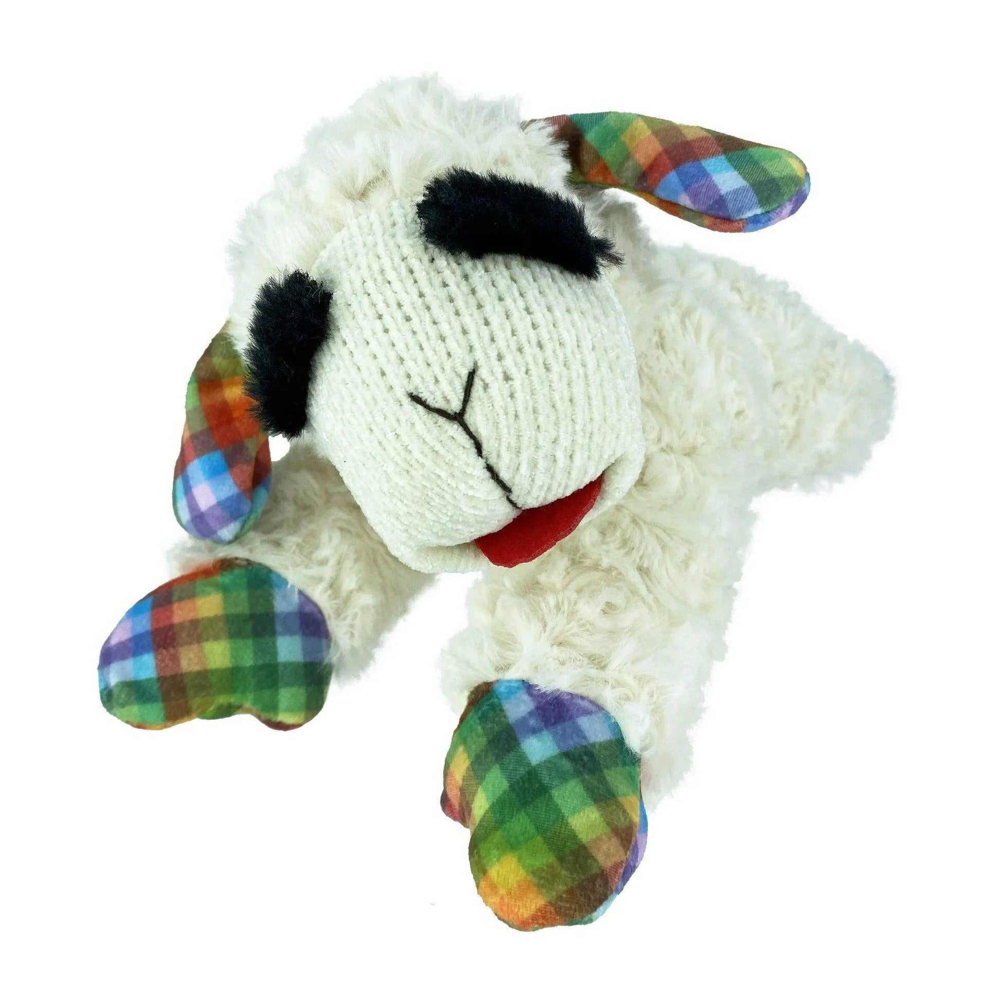 Medium Plaid Lamb Chop Plush Toy - Simply Petastic
