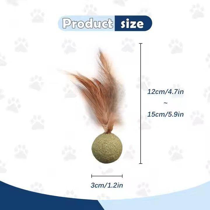 Feathered Catnip Mint Toys (3pc) - Simply Petastic
