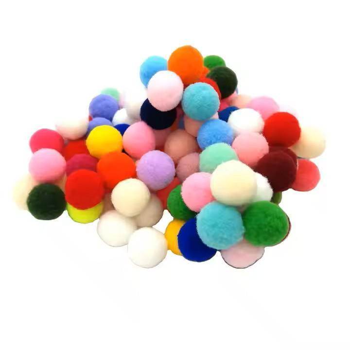 Durable Natural Polyester Cat Toy Pom Pom Balls - Simply Petastic