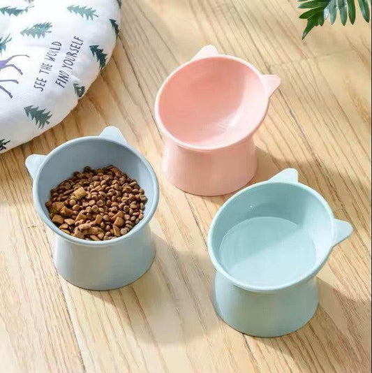 2 pc set Raised Stand Cat Bowl, Water Bowl Elevated Pet Dog Bowl - Simply Petastic
