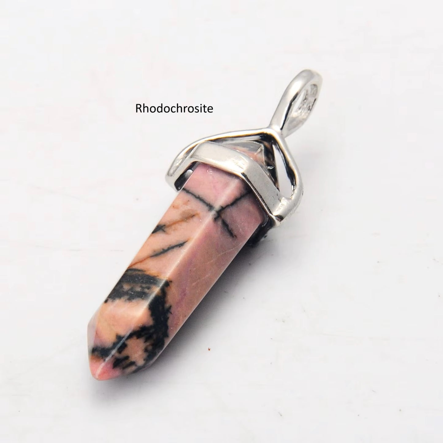 Crystal Point Chakra Healing Gemstone Pendant Necklace Stone