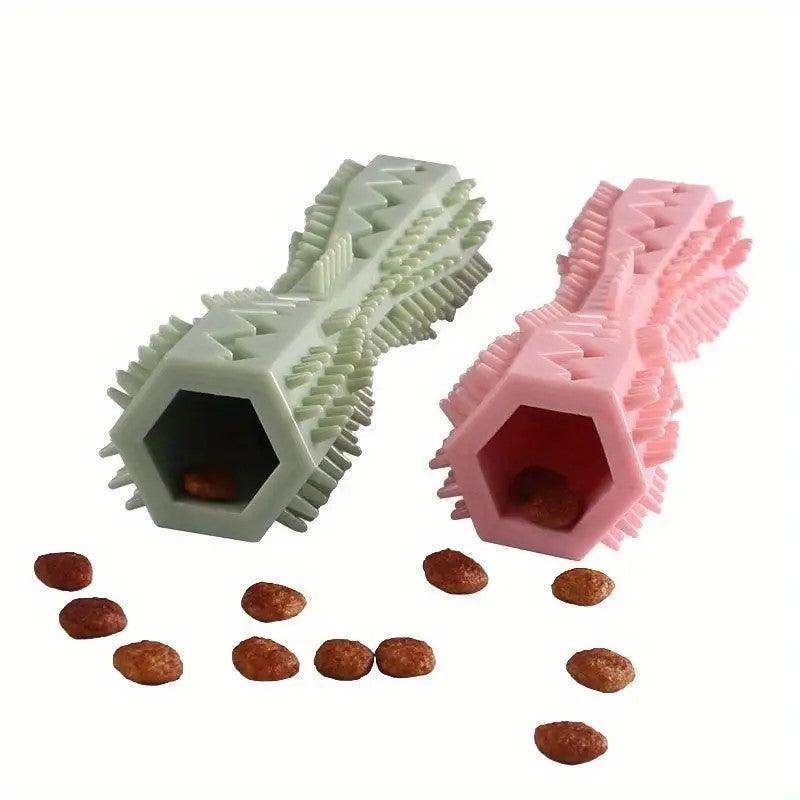 Dog Puppy Silicone Treat Dispensing Chew Teeth Cleaning Stick Bone Toy - Simply Petastic