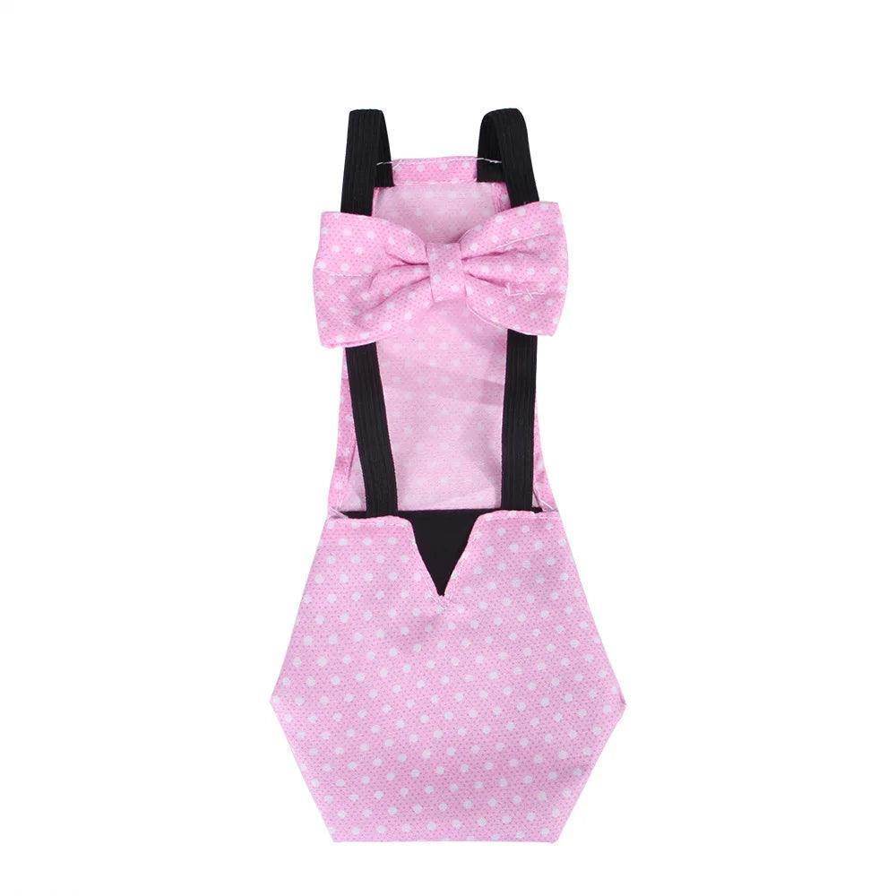 Polyester Unique Washable Cute Chicken Duck Goose Diaper With Bow Tie - Simply Petastic