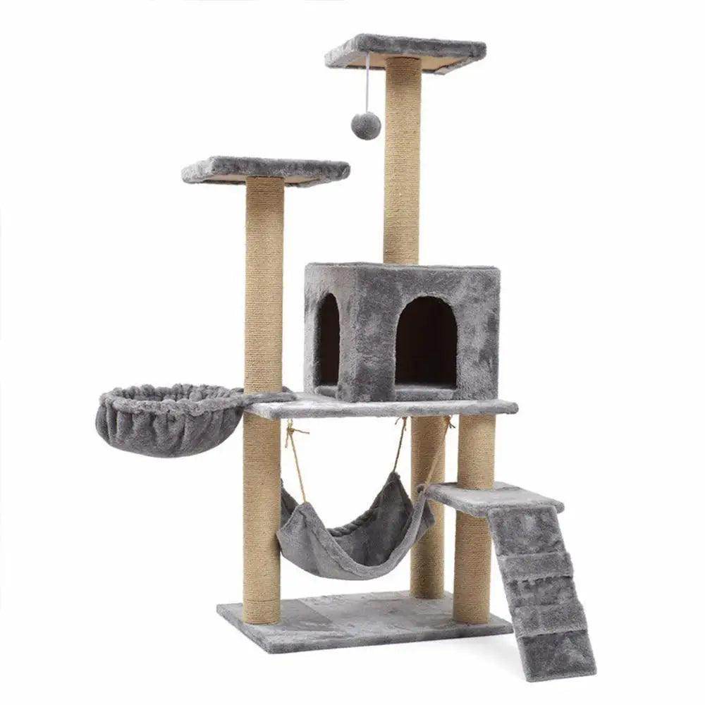 Deluxe Multi Level Cat Tower with Play Zones - Simply Petastic