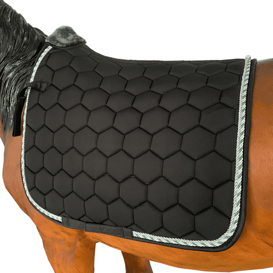 Equestrian riding jumping satin horse saddle pad for dressage - Simply Petastic