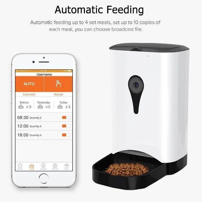 Wifi Remote Control Smart Automatic Pet Feeder - Simply Petastic