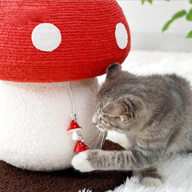 Mushroom Scratch Post Tower - Simply Petastic