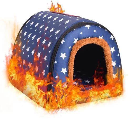 Portable Soft Foldable Warm Dog House - Simply Petastic