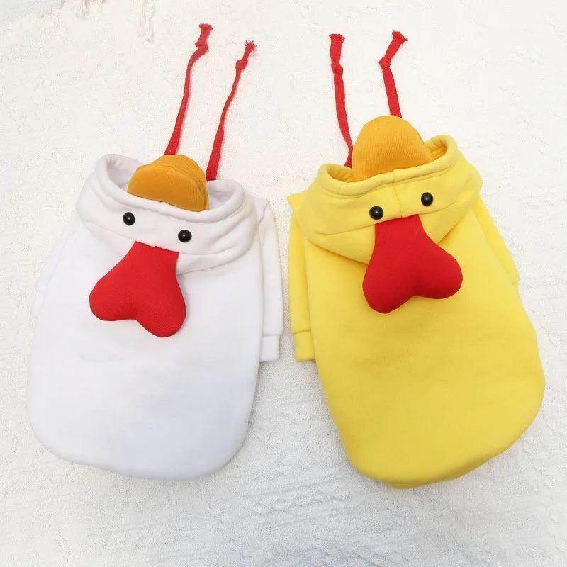 Dog Drawstring Rubber Chicken Hoodie - Simply Petastic