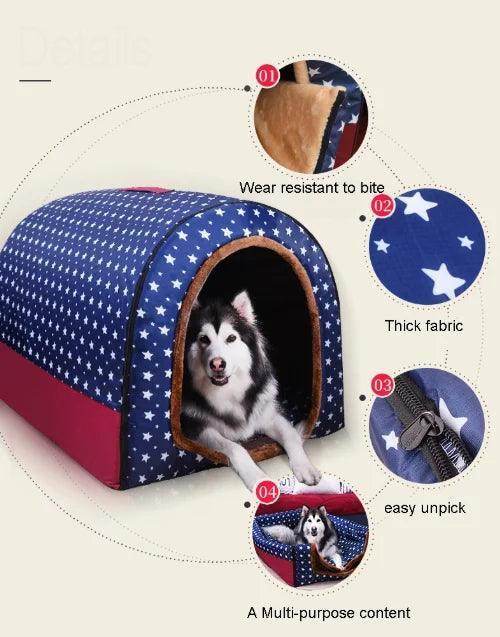 Portable Soft Foldable Warm Dog House - Simply Petastic