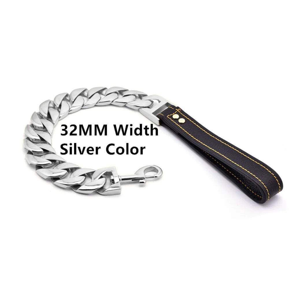 Stylish Gold Titanium Chains for Your Dog's Daily Walks - Simply Petastic