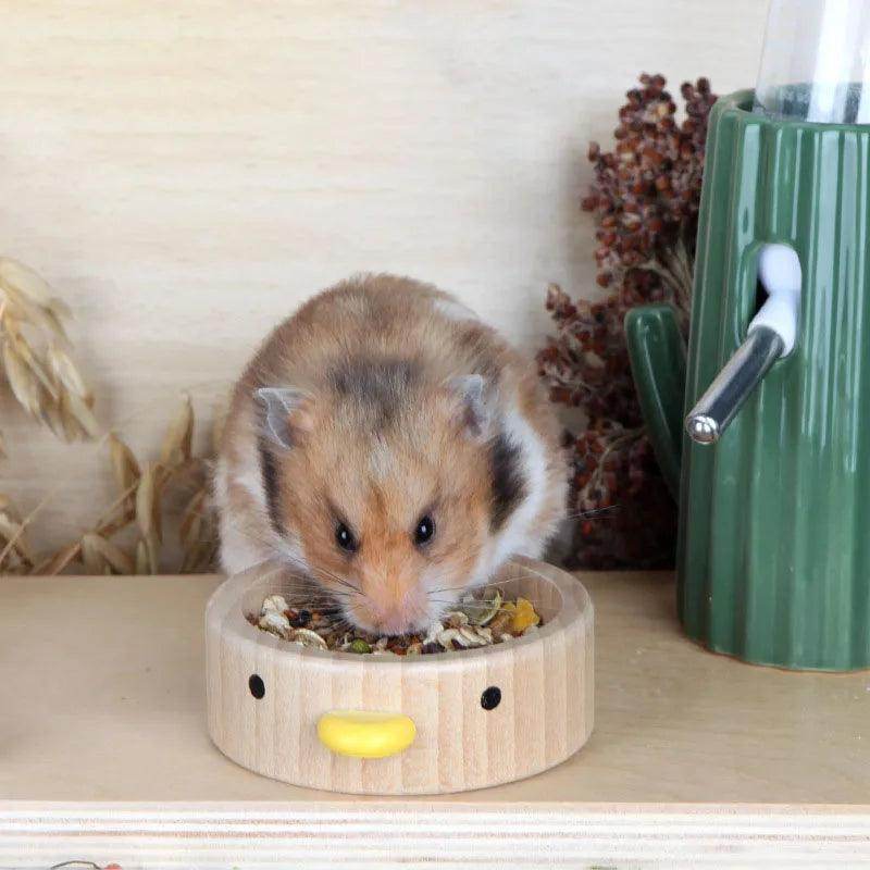 Non-slip Dish Wood Pet Bowl Drink Water for Hamster - Simply Petastic
