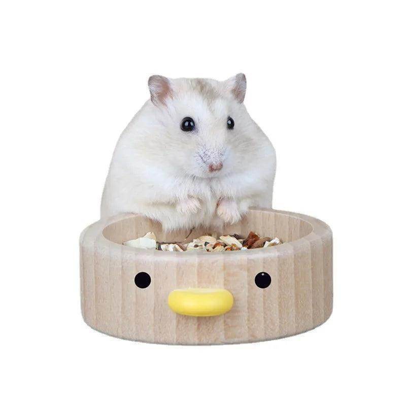 Non-slip Dish Wood Pet Bowl Drink Water for Hamster - Simply Petastic