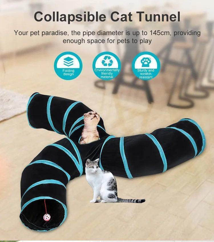 Innovative Collapsible S-Shaped Cat Tunnel - Simply Petastic
