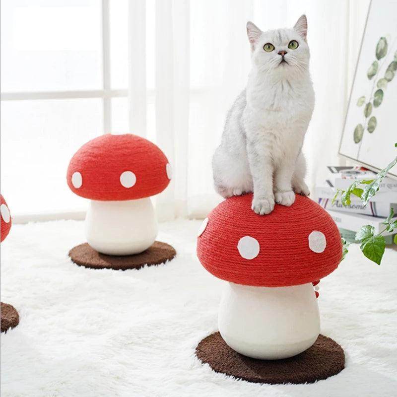 Mushroom Scratch Post Tower - Simply Petastic