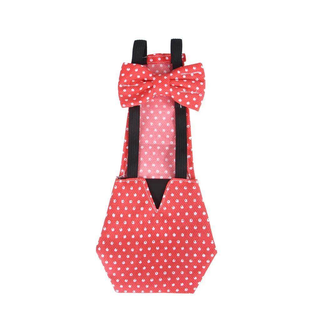 Polyester Unique Washable Cute Chicken Duck Goose Diaper With Bow Tie - Simply Petastic