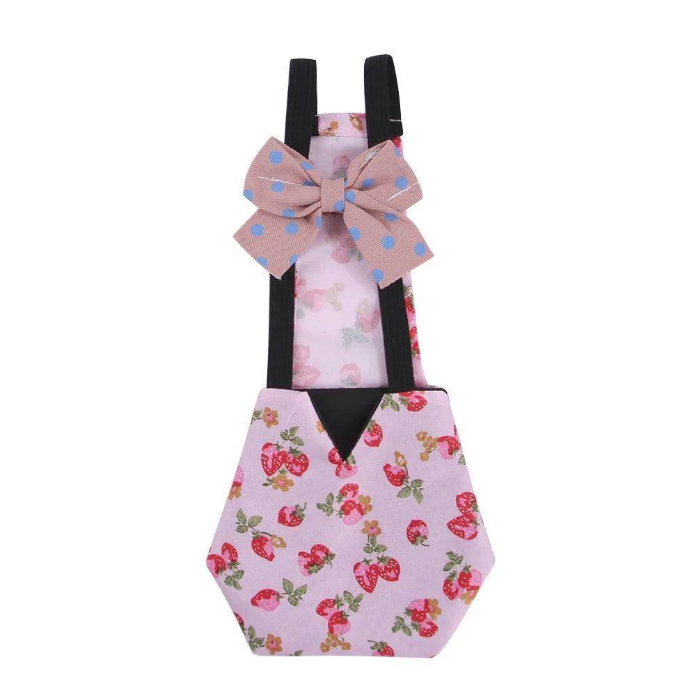 Polyester Unique Washable Cute Chicken Duck Goose Diaper With Bow Tie - Simply Petastic