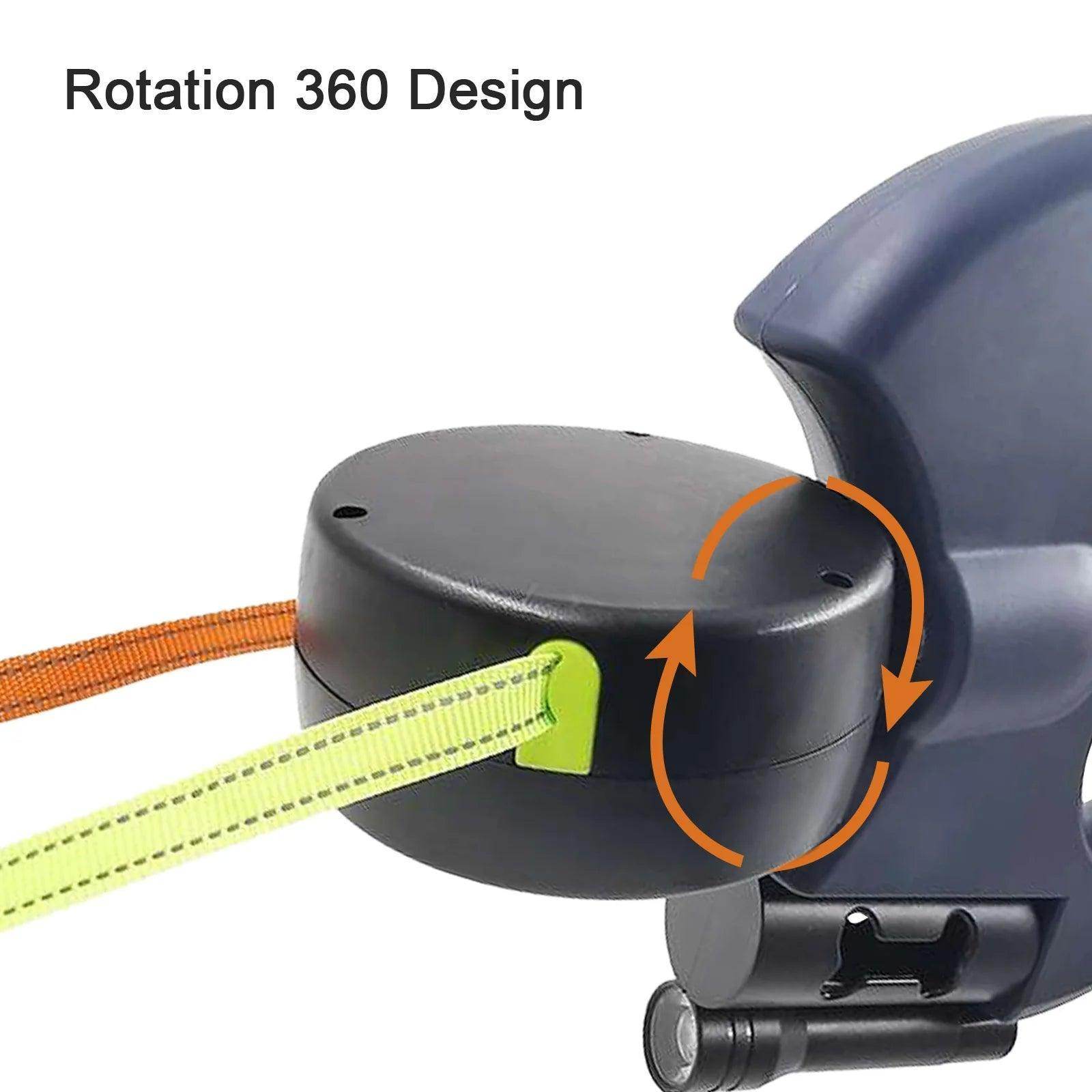 Retractable Pet Leash: Light & Waste Bags Included - Simply Petastic