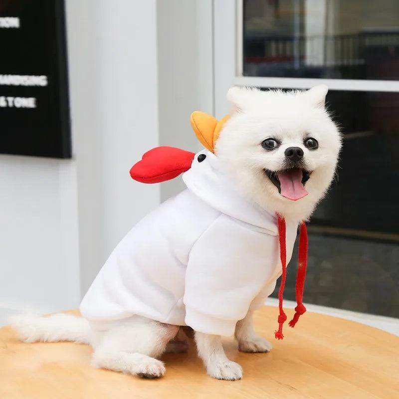 Dog Drawstring Rubber Chicken Hoodie - Simply Petastic