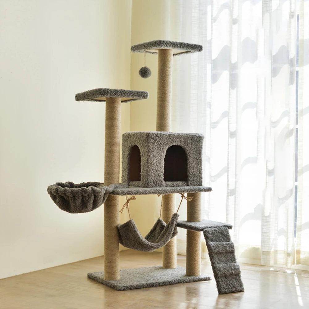 Deluxe Multi Level Cat Tower with Play Zones - Simply Petastic