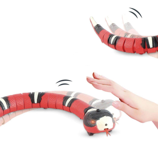 Smart Sensing Interactive Cat Toys Automatic Electronic Snake Cat Motorized Play Usb rubber Kitten Toys For Cats Pet - Simply Petastic