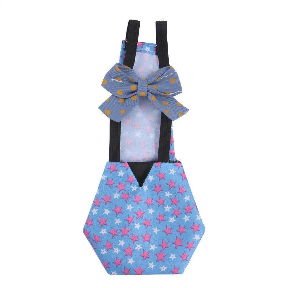 Polyester Unique Washable Cute Chicken Duck Goose Diaper With Bow Tie - Simply Petastic