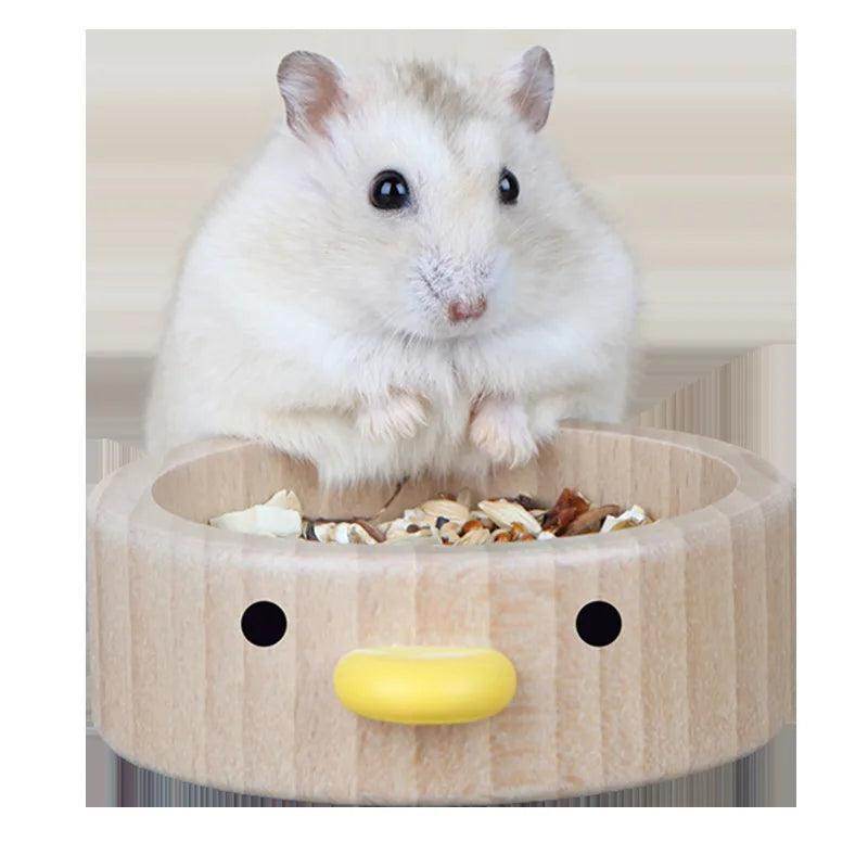 Non-slip Dish Wood Pet Bowl Drink Water for Hamster - Simply Petastic