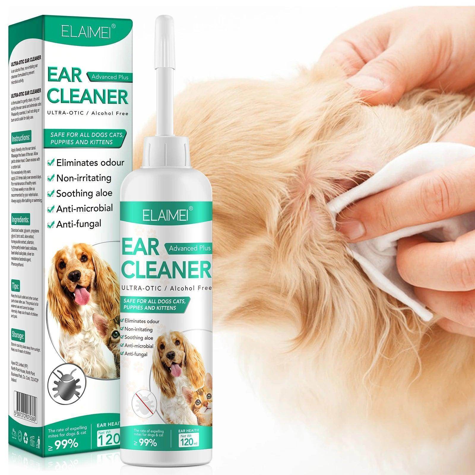 Non-toxic Dog and Cat Ear Cleaning Drops Alcohol-free 60ml - Simply Petastic