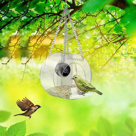 Smart Bird Feeder with WIFI Connected 1080P Real-time Viewing and Recording USB Charging Mini Camera Small Pet Supplies - Simply Petastic