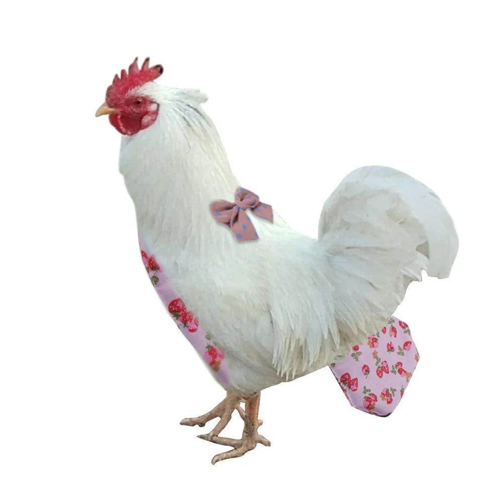 Polyester Unique Washable Cute Chicken Duck Goose Diaper With Bow Tie - Simply Petastic