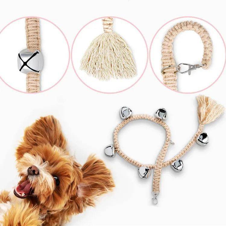 Macramé Pet Supply And Accessory Potty Training Puppy Bell For Door - Simply Petastic
