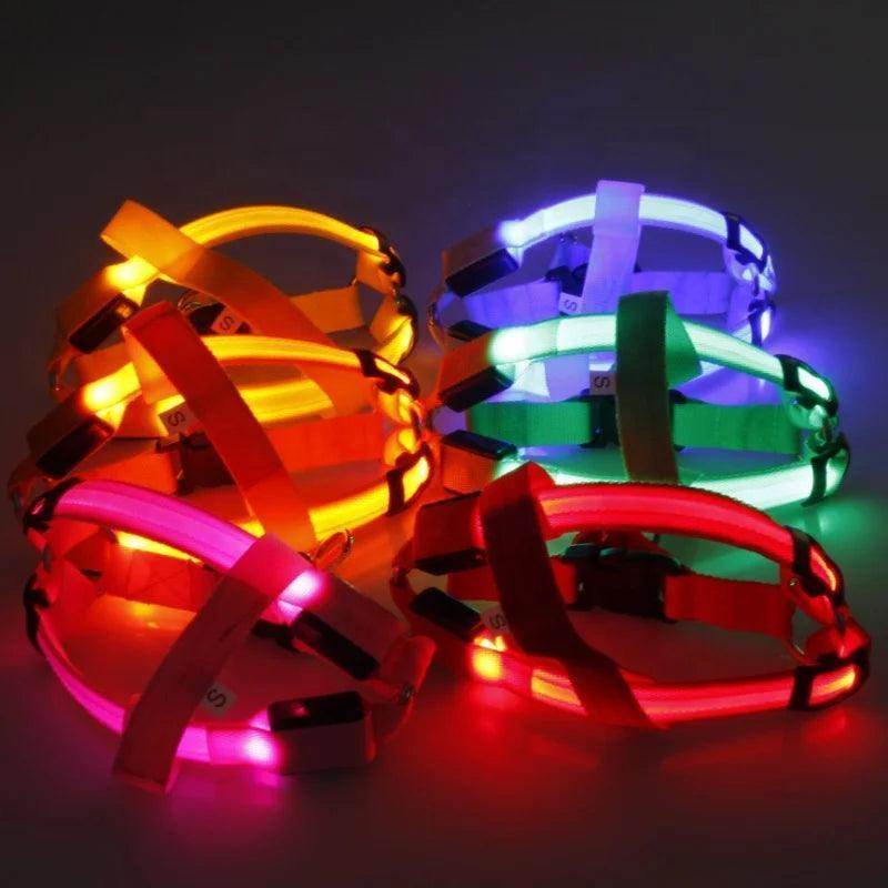 L.E.D. Glow Dog Harness - Simply Petastic
