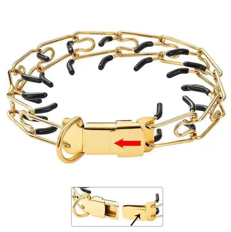 Train Your Dog with Pinch Training Stainless Steel Collars - Simply Petastic