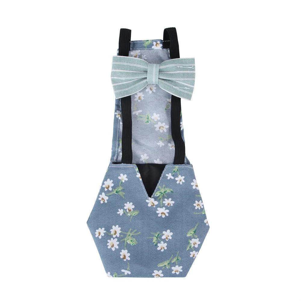 Polyester Unique Washable Cute Chicken Duck Goose Diaper With Bow Tie - Simply Petastic